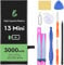 LL TRADER Battery for iPhone 13 Mini, 3200mAh High Capacity 0 Cycle Replacement Battery for iPhone 13 Mini with Repair Tools