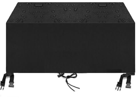 Wasserdichte Abdeckung für Terrassenmöbel, 190 x 160 x 90 cm, verbesserte reißfeste Rattan-Gartenmöbelabdeckung für XL-Outdoor-Möbel, wasserdicht, UV-Schutz, passend für Stühle und Tisch