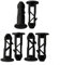 67mm x 31mm Black Plastic for WHEELIE Bin Lid Hinge Pins, for 240L Household, Sustainable Solutions Hinges Designed(3 pairs)