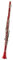 Büfett Klarinette G-Taste 20 Tasten Kunststoff Material Klarinette Spielen Blasinstrument(Red)