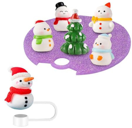 ZXCVWWE Nombre de Stanley - Accesorios para tapa de taza, funda de silicona 3D de Papá Noel para vasos Stanley de 40 onzas, tapa de Navidad