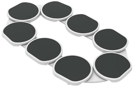 FLCPJGV Centro de Mesa para vajilla, Bandeja giratoria de 360° para mesas rectangulares largas, gabinetes