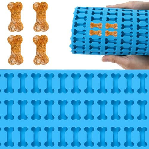 Mini Stern Silikonformen 112 Mulden Süße Form Für Selbstgemachte Hundetrainings Leckereien Gummibärchen Süßigkeiten Schokolade Kekse Antihaft Eiswürfelformen Aus Lebensmittelechtem (Hundeknochenblau)