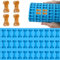 Mini Stern Silikonformen 112 Mulden Süße Form Für Selbstgemachte Hundetrainings Leckereien Gummibärchen Süßigkeiten Schokolade Kekse Antihaft Eiswürfelformen Aus Lebensmittelechtem (Hundeknochenblau)
