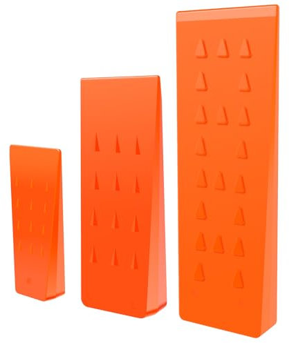 YERENCY Fällkeil Kunststoff, Kettensägen Fällkeil aus Kunststoff zum Schneiden von Holz, 3 Stück Set 14cm/20cm/24,5cm (3)