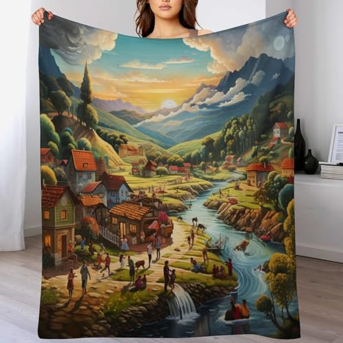 Paradies Kuscheldecke Couchdecke Decke Aus Flannel - Tagesdecke Wohndecken Für Sofa, Couch Oder Als Bettüberwurf 180×200cm