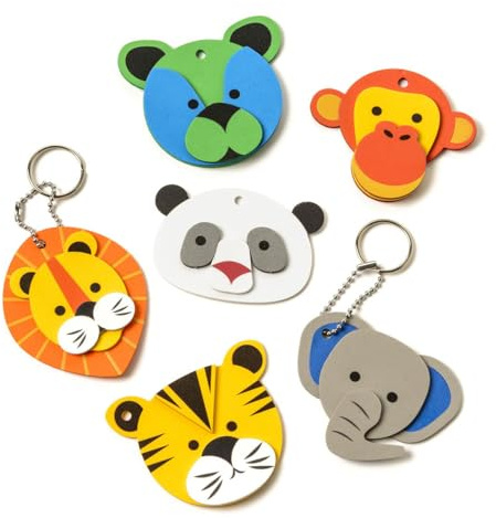 oxybul | 6 portes clefs animaux à créer 4-12 ans