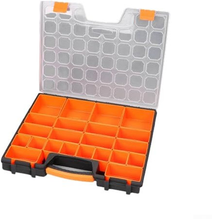 Boîte à outils portable au design élégant avec plusieurs compartiments pour tous vos besoins (22 compartiments)