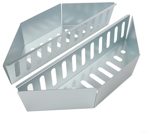 Panier à charbon de bois en acier inoxydable pour barbecue - Améliore la cuisson avec une saveur fumée et une chaleur indirecte