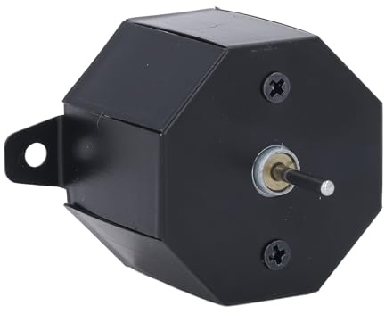 FTVOGUE Kaminventilatormotor, Universeller Ersatzmotor mit Gehäuse aus Legiertem Stahl und Messingspule, Leiser Betrieb für Holzofen- und Kaminventilatoren, Einfache Installation