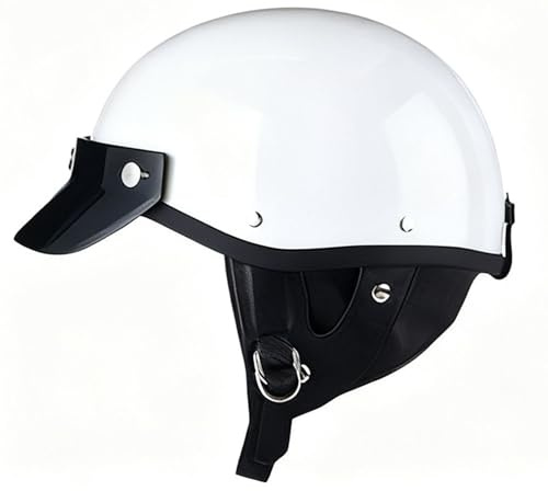 Casco Jet Vintage Casco Da Moto Caschi Cromwell Moto Casco A Scodella Open Faced Motorcycle Helmet Urbano Helm Omologato DOT/ECE Casco Per Gioventù Uomo Donna 2,M=54-56cm