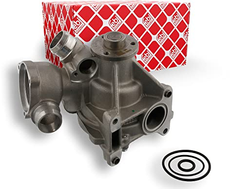 febi bilstein 02292 Wasserpumpe mit Dichtringen, 1 Stück | Kompatibel mit: MERCEDES-BENZ 124 Coupe, 124 Stufenheck, 124 T-Model, 190, G-CLASS, G-CLASS Cabrio, S-CLASS, SL