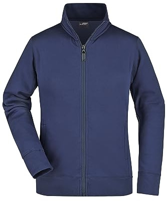 James & Nicholson Damen Sweatjacke - Hochwertige Sweatjacke mit Stehkragen