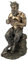 US Statue mit Flöte auf dem Fels, 24,8 cm