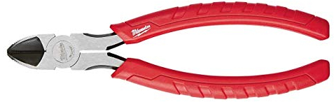 Milwaukee 48-22-6107 Rust Resistant 7 Inch Diagonal Wire Cutting Pliers with 1 Inch Reaming Head