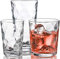 Home Essentials & Beyond Glassware Set 18 Piece Mixed Drinkware Set. 6 Highball Tumblers-17 oz., 6 Rock Whiskey-13 oz., and 6 Juice-7 oz. All Size Glass Cups Drinking Glasses.