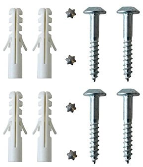 Sicherheitsschrauben Set verzinkt zur Befestigung von Fenstergittern Länge 7 mm x 50 mm 4 Stück zum Vernieten
