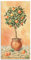 ARTland Wanddeko Wandbild Alu Verbundplatte für Innen & Outdoor Bild 30 x 60 cm Botanik Pflanzen Topfpflanze Malerei Orange Orangenbaum I A7TG