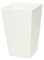 Maceta alta Urbi 2 litros, de plastico, 12,6 x 12,6 x 20 cm en color Blanco