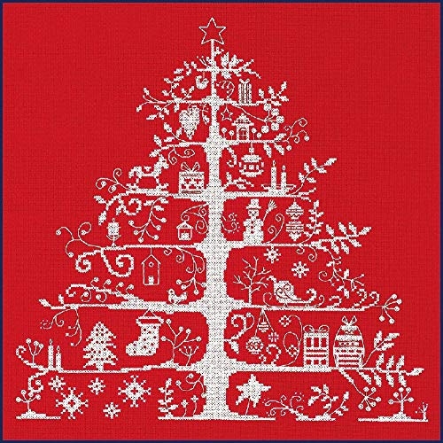 DMC Cross Stitch Kit - Christmas Tree Red JPBK557R