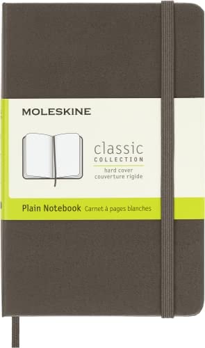 Moleskine Notizbuch Pocket, A6, Blanko, Hard Cover, Erdbraun