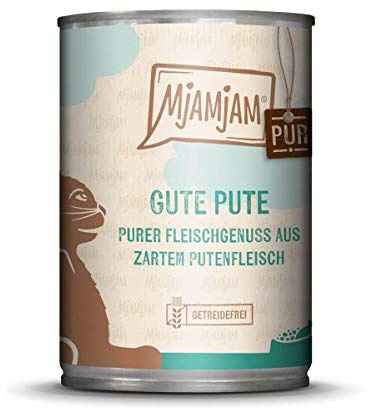 Katzen Nassfutter: purer Fleischgenuss - Gute Pute pur - 6er-Pack, hoher Fleischanteil