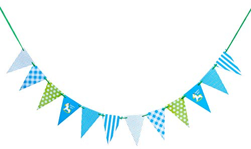 Oblique-Unique® Happy Day Girlande Wimpel Banner 2m Farbmix Kinder Geburtstag Feier Party Deko