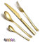 Juego de cubiertos de oro de 24 piezas, juegode cubiertos de orode acero inoxidable, juego de cubiertos de oro chapado en titanio, juego de utensilios de servicio para 6 (dorado brillante)