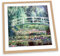 Canvas Geeks Claude Monet White Water Lilies FRAMED PRINT ART Picture Square Poster Artwork - Light Oak Frame - 45cm x 45cm