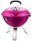 Holzkohlegrill Mit Deckel, Kleiner Kugelgrill, Mini Picknick Grill, Emaillierter Campinggrill Für Garten, BBQ.,Rosa