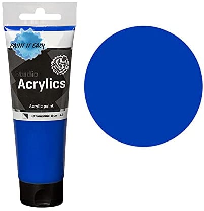 PAINT IT EASY NEU Studio Acrylfarbe, Akademie Qualität, 120 ml, Ultramarin-Blau
