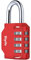 Candado Combinacion, Diyife Impermeable Candado Taquilla, Candado Seguridad 4 Dígitos, Candado para El Casillero del Gimnasio Escolar, Archivadores, Caja De Herramientas,Cerca, Cerrojo (Rojo)