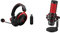 HyperX Cloud II Wireless - Gaming-Headset für PC, PS4, PS5*, Nintendo Switch, Lange Batterielebensdauer bis zu 30 Stunden & HX-MICQC-BK QuadCast - Standalone Mikrofon mit umfangreichen Funktionen