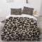 YOSHOME Bettwäsche-Set Leopardenmuster 3D-Druck Verdeckter Reißverschluss Mikrofaser Bettwäsche 135x200cm Abstrakter Leoparden-Print Weicher Bettbezug für Erwachsene und Kinder 2 Kissenbezüge 80x80cm