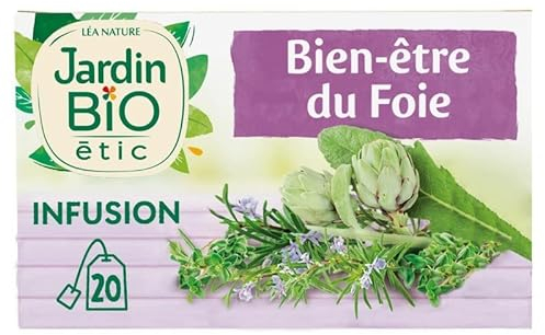 JARDIN BIO ÉTIC INFUSION BIEN ÊTRE DU FOIE BIO 20 SACHETS + ÉTUI 30G, JARDIN BIO ETIC, LOT DE 3