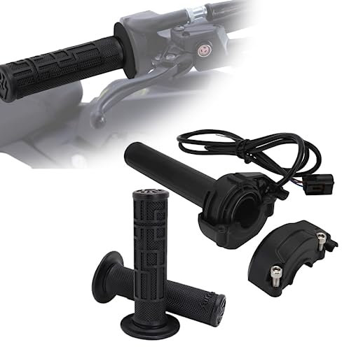 JFG RACING Sur Ron Elektrischer Gashebel Sur Ron Twist Gashebel mit Gummigriffen für Sur Ron S/X Elektro Dirt Bike - Schwarz