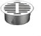 HpLive Siphon de sol rond de 90 mm en acier inoxydable, anti-blocage, pour toit extérieur, siphon de sol enfichable avec grand déplacement, pour terrasse extérieure de jardin