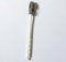 Bottle Cup Cleaning Brush, 28cm x3cm Silicone Household Tea Cup Utensils Washing Brush Long Milk Bottle Cleaner Tool (White)