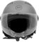 BHR Helm Demi-Jet 834 FLOW - Sommer-Rollerhelm Homologiert ECE 22.06 mit 16 Belüftungslöchern - Vespa-Helm mit Kratzfestem Visier und Mikrometrischer Auslösung - Matt Grau L