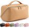 Bestash Reise Kosmetiktasche Damen mit Großem,Tragbare Reise Make Up Tasche,Wasserdichter Schminktasche kulturtasche mit Trennwand Tasche Organizer (Hellgelb)