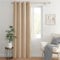 MIULEE Rideaux Occultant Beige 140x225cm 1 Pièce à Oeillets-Rideaux Opaque Doux et Esthétiques Rideau Thermique Isolant Anti Froid Chaleur