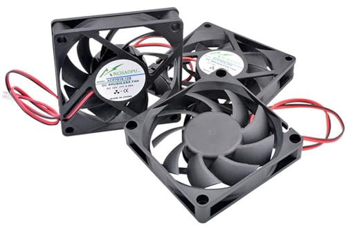 BRHJJQPP ACP7015 7cm 70mm ventilador 70x70x15mm DC5V 12V 24V 2pin ventilador de refrigeración for inversor de enrutador de fuente de alimentación del chasis (Color : 12V Double ball)