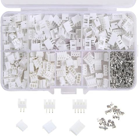 JST Connecteur Kit, JST PH Connecteur Adaptateur, 2/3/4 Broches Mâle/Femelle Connecteurs, Adaptateur Mâle/Femelle Connecteur de Câble, Kit de Connecteur JST PH 2.0mm, JST PH Câble Assemblage, 450 Pcs