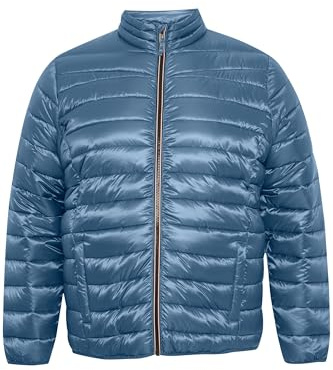 Blend BHBOuterwear Herren Jacke Übergangsjacke Outdoorjacke mit Reißverschluss Stehkragen Eingrifftaschen Große Größen Regular fit, Größe:4XL, Farbe:Orion Blue (194229)