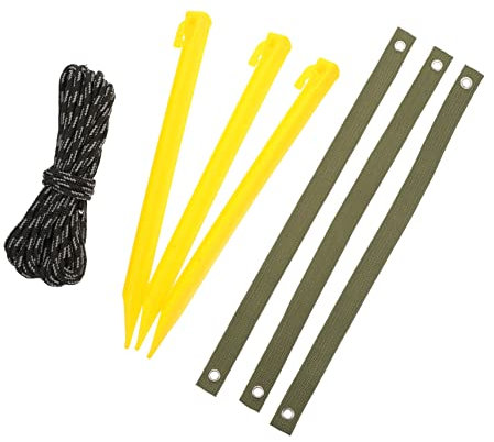 KITANDOVE Satz Baumpfahl-Set Für Gartenpflanzen Baumgurte Pflanzenstützanker Baumpfähle Für Rasen