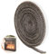 BBQ Gasket Self Stick Smoker Seal Tape 10mm x 3m High Temp Grill Gasket Replacement Fiberglass Cooktop Rope Seal Heat Resistant Tape for Kamado Big Green Egg BBQ Accessories Set