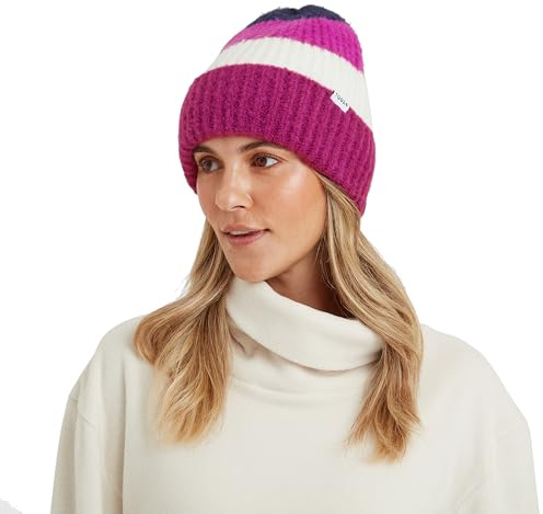 TOG24 Desmon Unisex Knitted Beanie, Winter Pattern Super-Soft Rib Turn Hat | Running