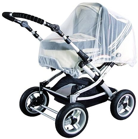 JOINPAYA Babywagen Moskitonetz Mit Vollabdeckung Weißes Atmungsaktives Netz Für Babyschutz Beim Und Tragbar Geeignet Für Kinderwagen Und Reisebetten