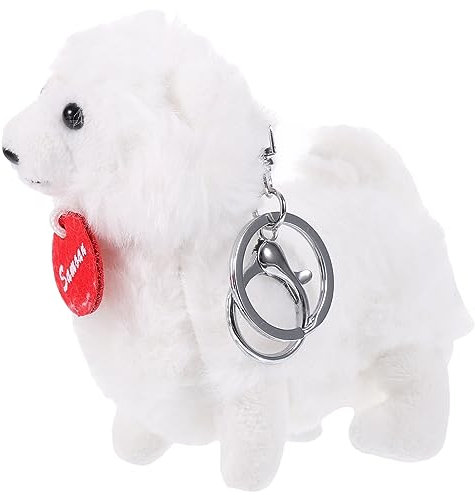 ibasenice Porte-clés Chiot Peluche Breloques pour Chien Pendentif pour Sac à Main