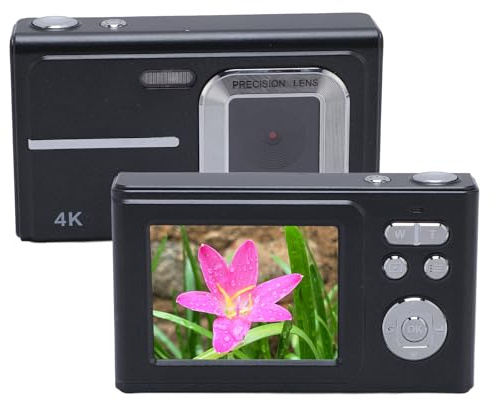 Digitalkamera, UHD 1080p 48MP 16x Zoom Anti Shake Point und Schießen Sie Kleine Kamera mit 2,4 -Zoll (Black)